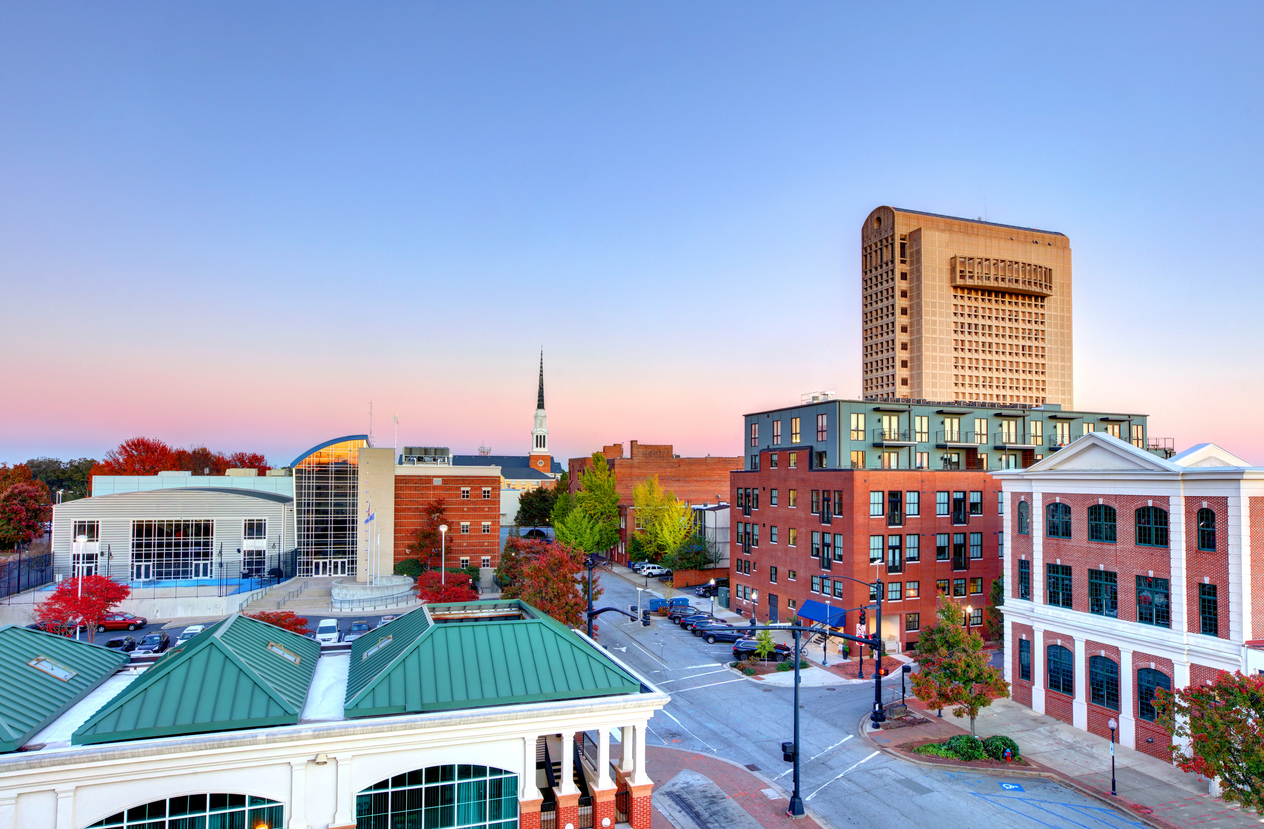 Panoramic Image of Spartanburg, SC